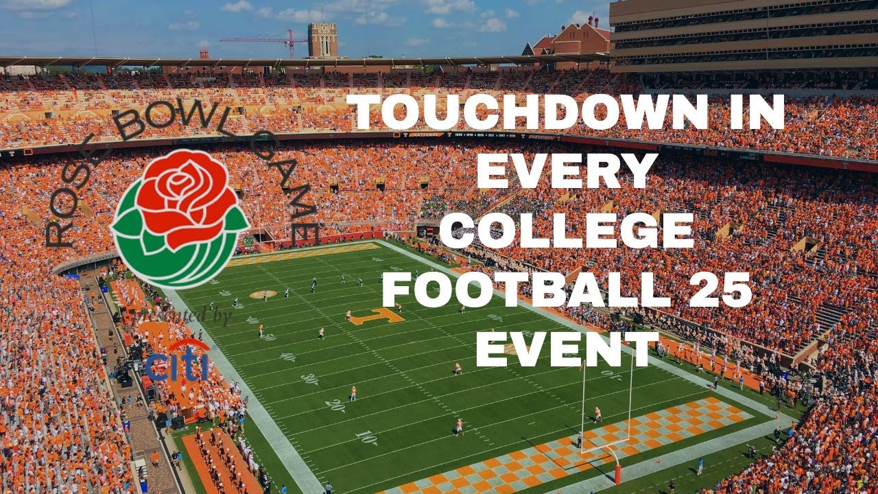 SCORING A TOUCHDOWN IN EVERY EVENT IN CFB 25!!