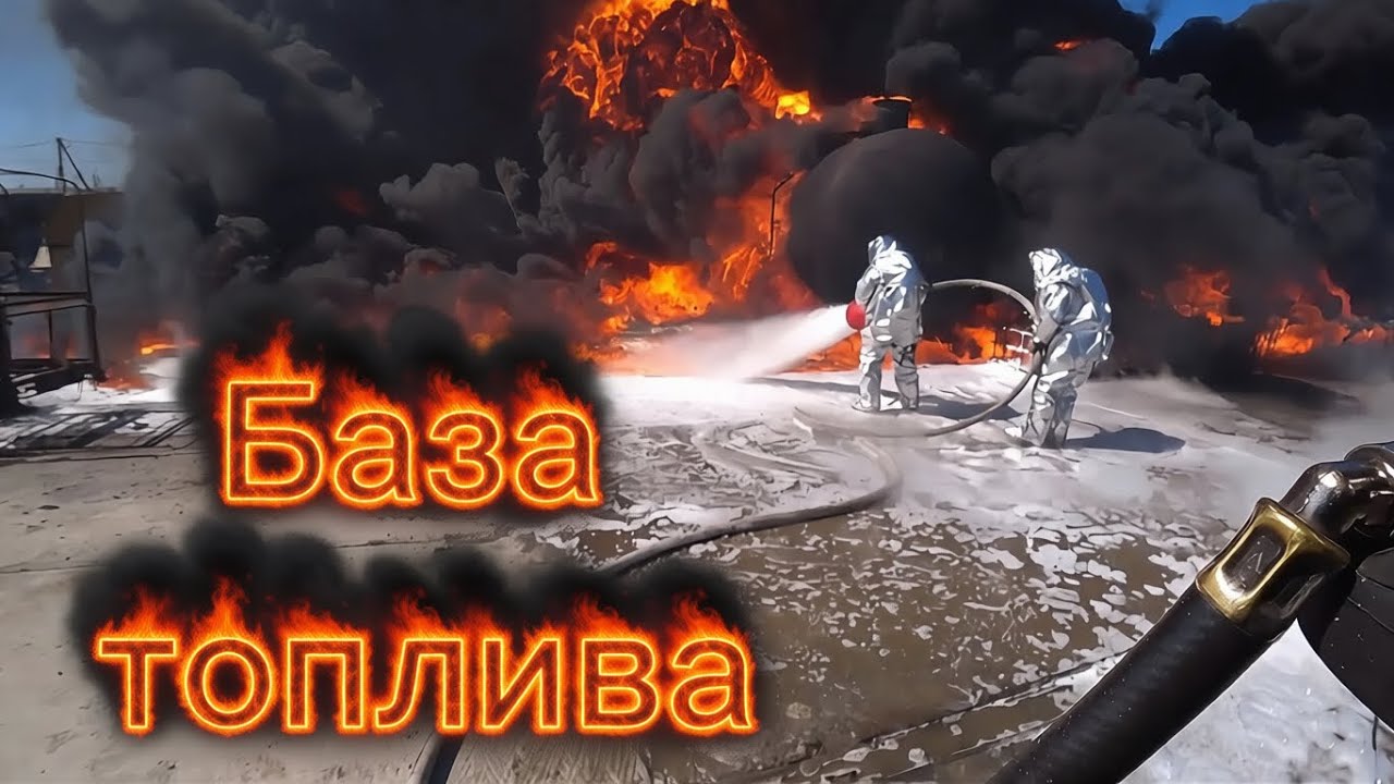 Горят огромные бочки с топливом!  Надевайте скафандры!