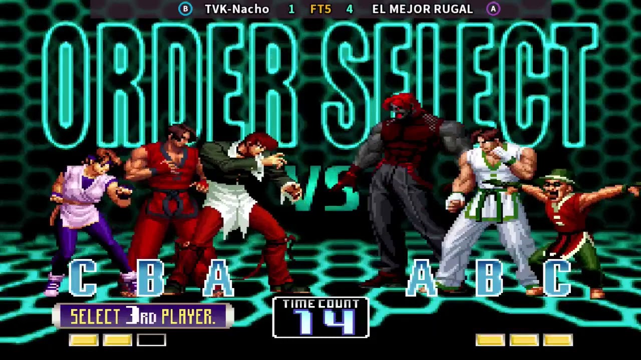 Kof 2002 plus Fightcade TVK-Nacho vs EL MEJOR RUGAL
