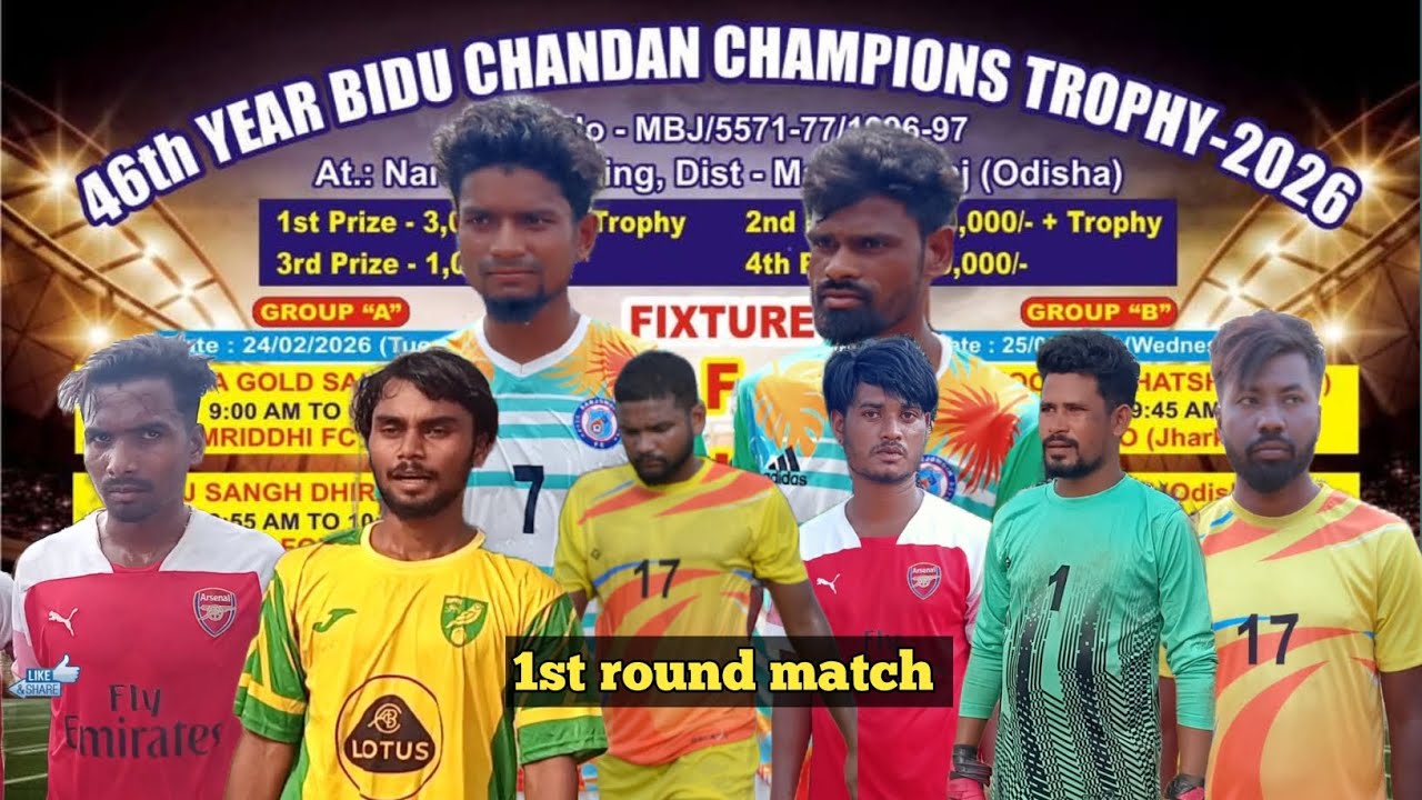 NARANPUR // ODISHA // TIRING FOOTBALL TOURNAMENT 1ST DAY LIVE MATCH