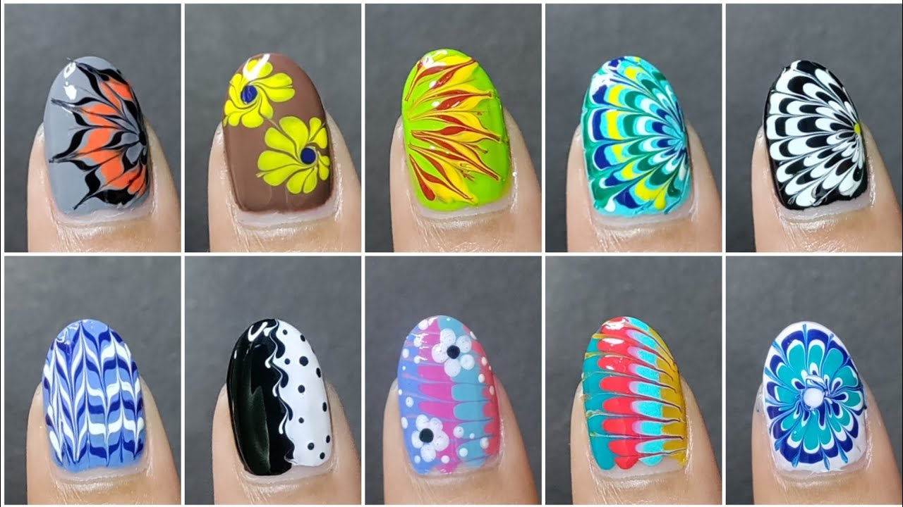 Easy naildesign compilation 💅|| nailart using safety pin 🧷 || easy naildesign for beginners