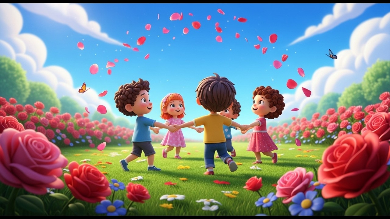 Rondes des Roses 🌹🎵 | Comptine Bébé | Ring Around the Roses – Kids Nursery Rhyme