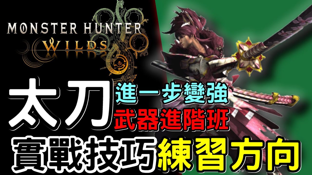 【Wilds 荒野】武器攻略: 太刀進階班 | 適合想進一步變強玩家 | 詳細講解: 實戰技巧 太刀爆桶拔刀斬等練習方向 #MonsterHunterWilds #魔物獵人荒野 #willwill