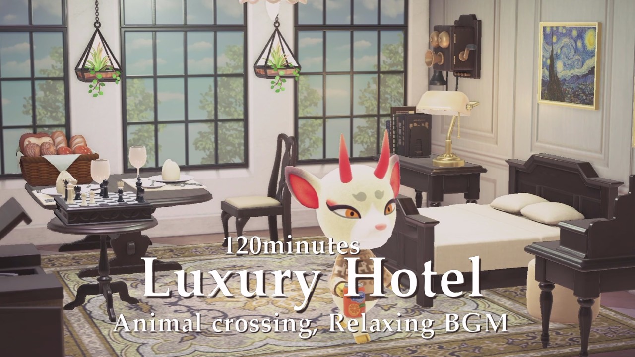 【あつ森 BGM】Luxury Hotel💎🛋️  Relaxing BGM  | Animal crossing BGM |  朝のBGM、勉強時間、お風呂時間、眠れない夜などに 🌙