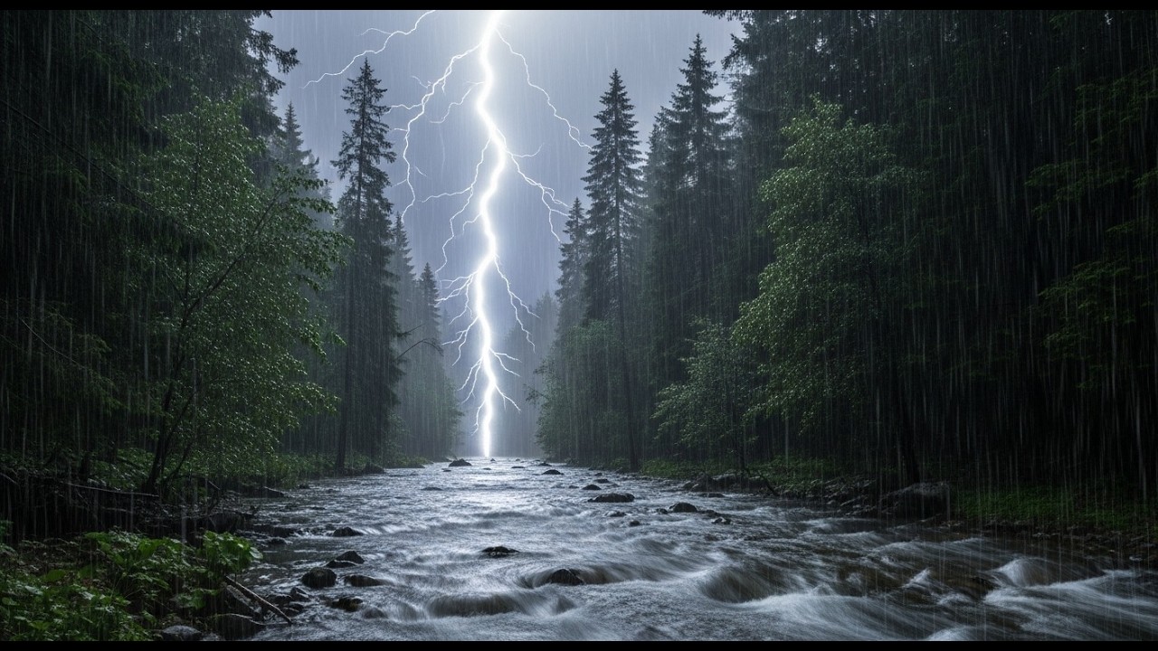 99% of People Fall Asleep in 5 Minutes with These Heavy Rain Sounds for Deep Sleep