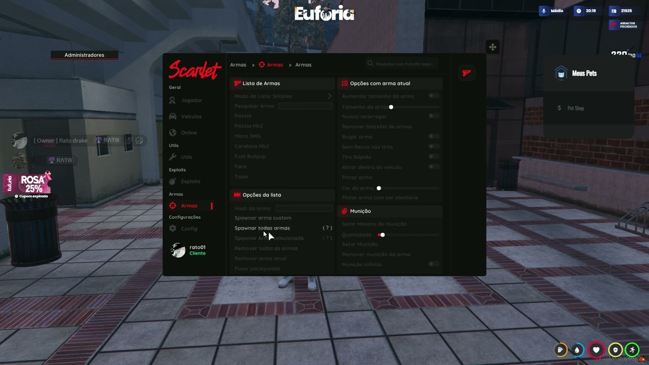 APRESENTANDO O MOD MENU SCARLET