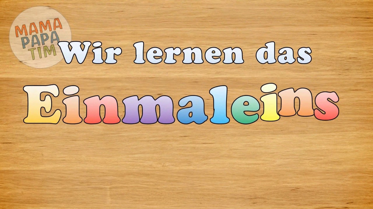 Einmaleins lernen - 1er,2er,3er,4er,5er,6er,7er,8er,9er u.10er deutsch /Kindergarten/Grundschule