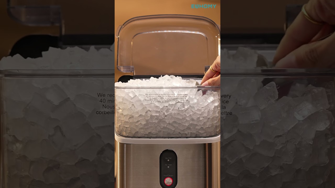 How does a nugget ice maker work?#euhomy #ice #icecubes #bulletice #ice #iceasmr #asmr #icemaker