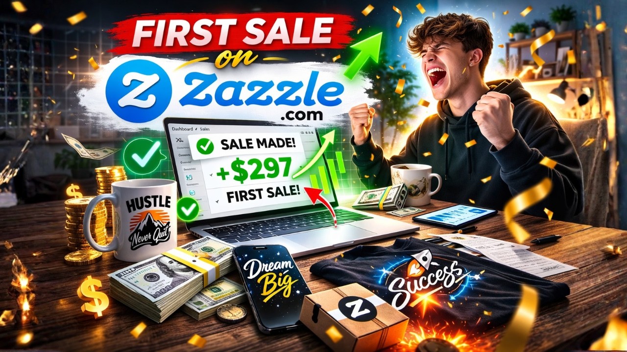 He Got His First Zazzle Sale...