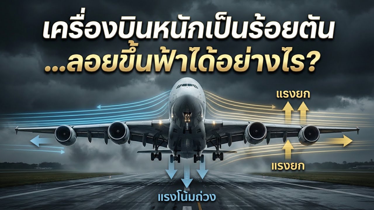 เครื่องบินหนักเป็นร้อยตัน…ลอยขึ้นฟ้าได้อย่างไ