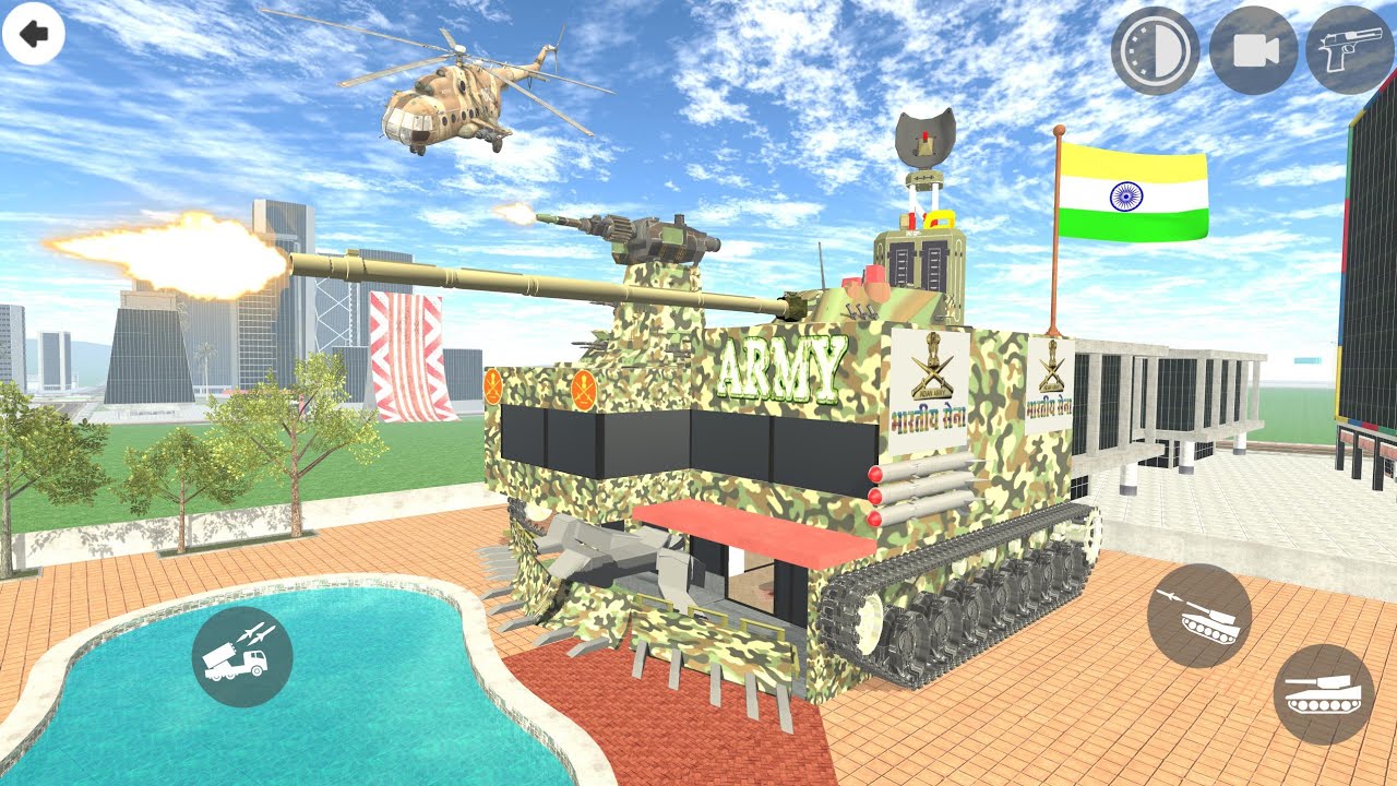 Franklin Change House To Military Tank - INDIAN BIKE DRIVING 3D 