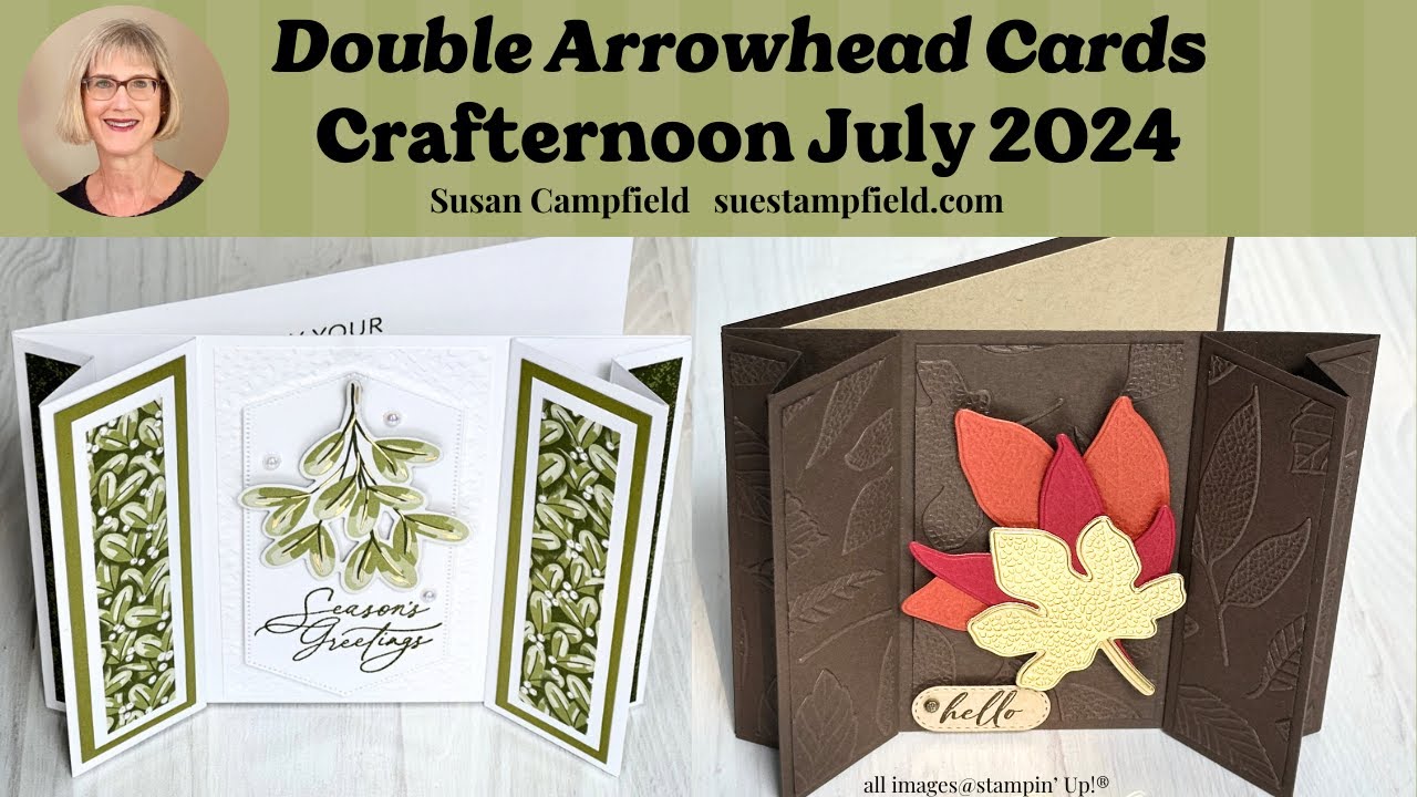Crafternoon: Шесть удивительных карточек с двойным наконечником стрелы из Crafternoon за июль 202...