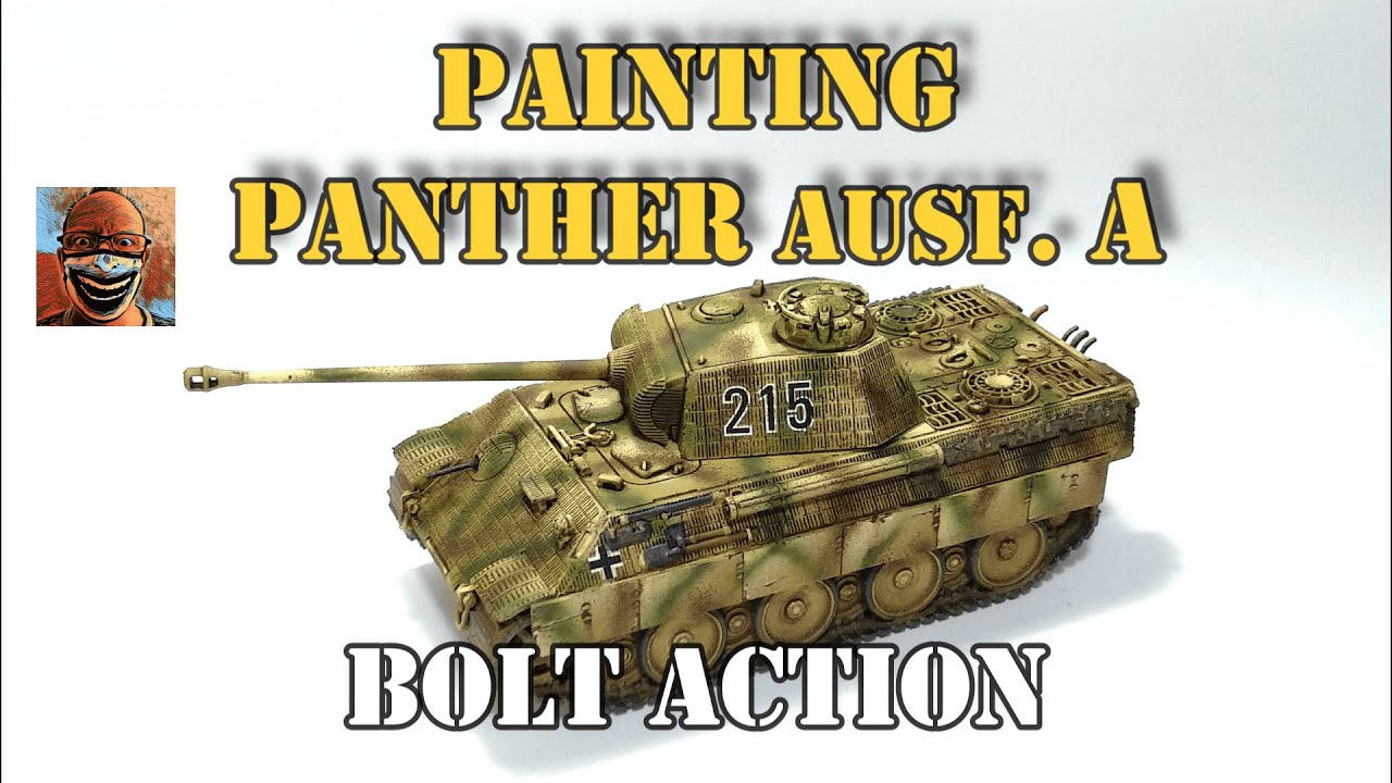 Painting Panther Ausf.A with zimmerit. Bolt Action