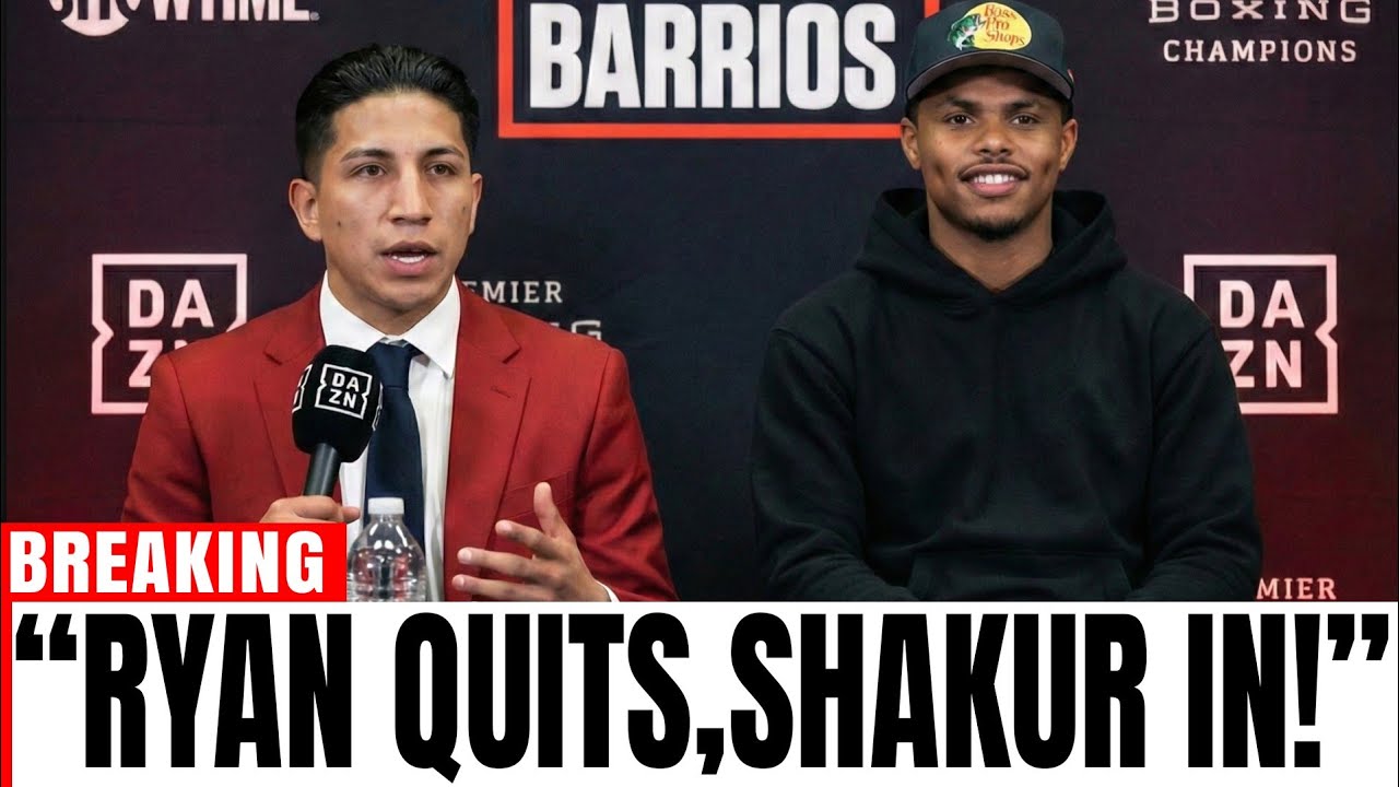 CHAOS! Mario Barrios Gets Shakur Stevenson As Opponent After Ryan Garcia Pulls Out!