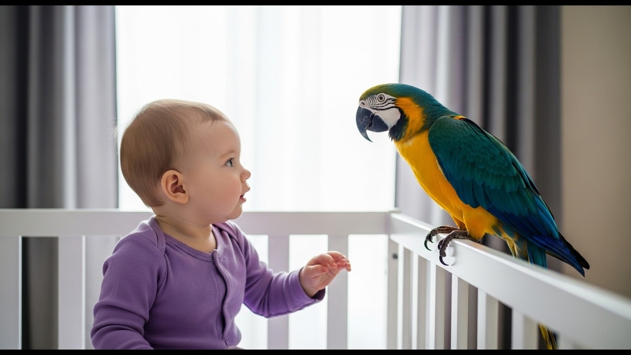«Если бы камера не записывала, мы бы не поверили, что этот попугай сделал с малышом!»