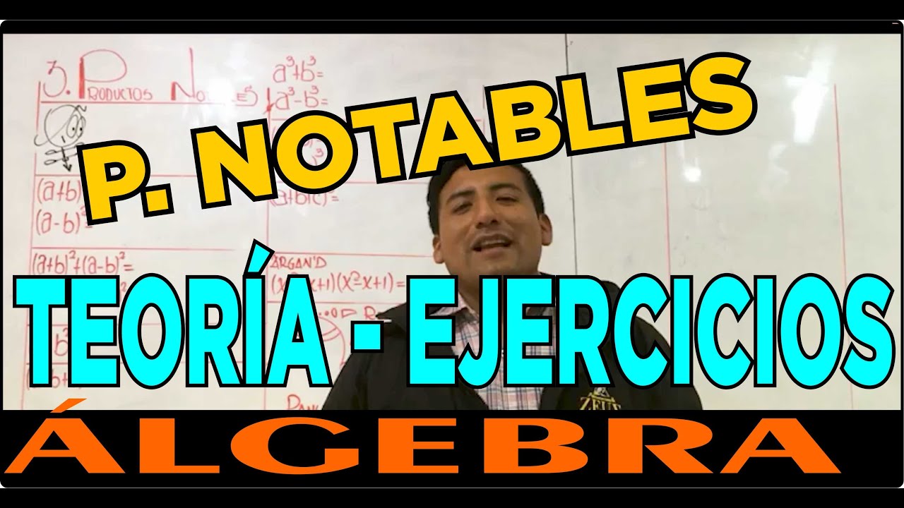 PRODUCTOS NOTABLES  | Teoría y Ejercicios | ÁLGEBRA