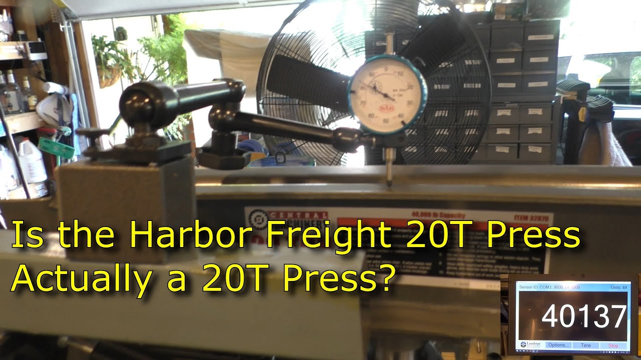 83 Can a Harbor Freight 20T Press Generate 40,000 lbs.? and Survive?