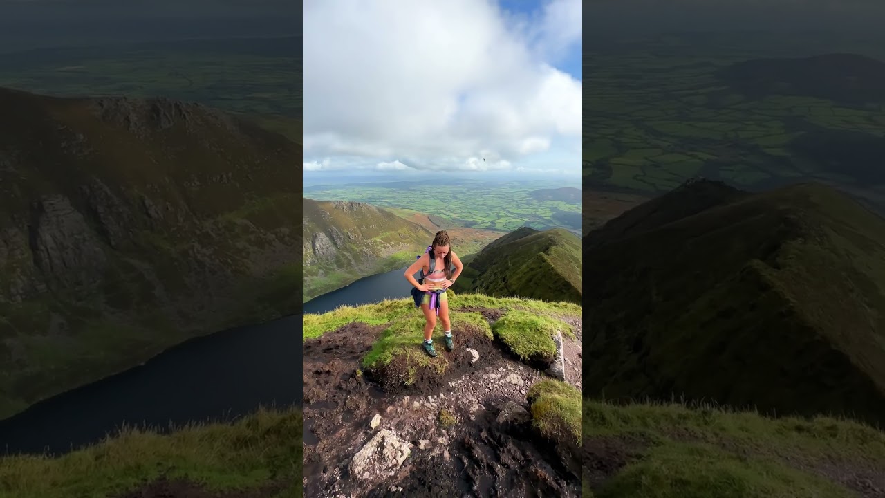 Coumshingaun Mountain Ireland #hikingadventures #vanlifeexplorers #outdoorgirl