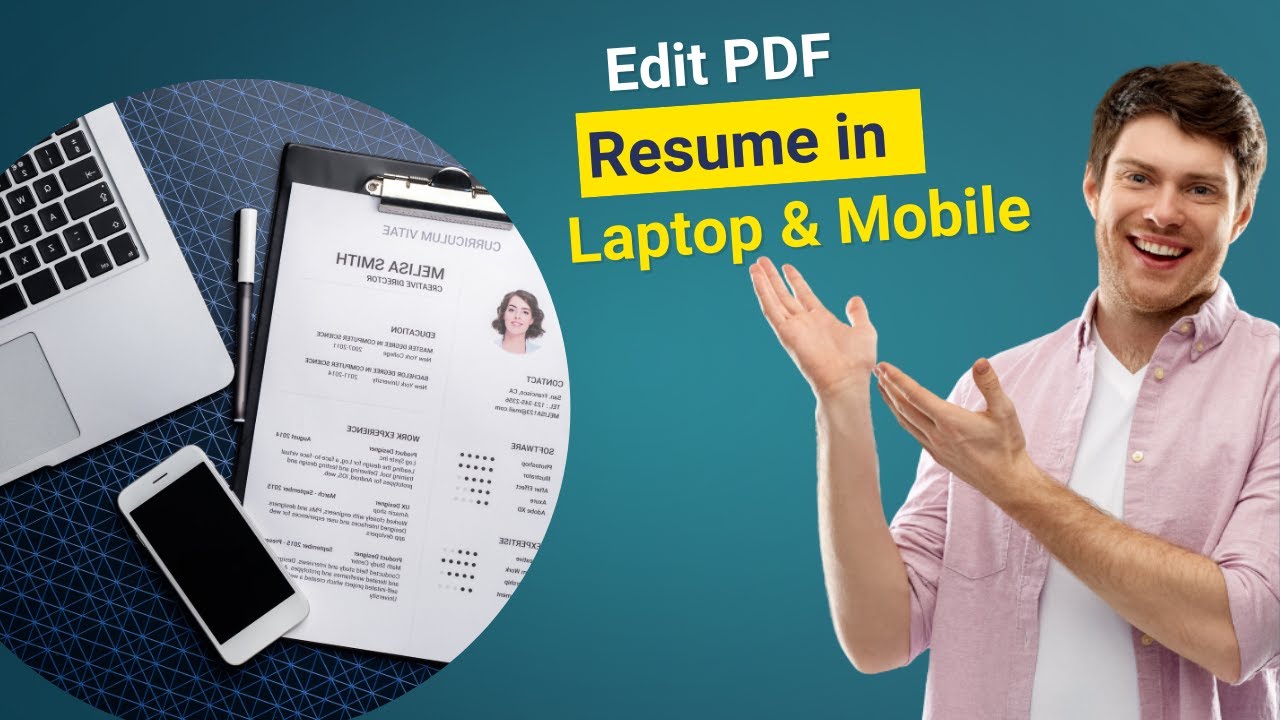 How to Edit PDF Resume in Laptop & Mobile - Edit CV in PDF | Quick & Easy Guide