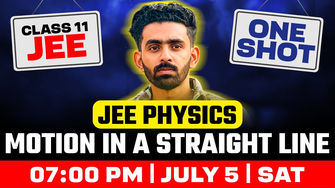 Plus One | JEE Physics | Motion In A Straight Line | Exam Winner JEE