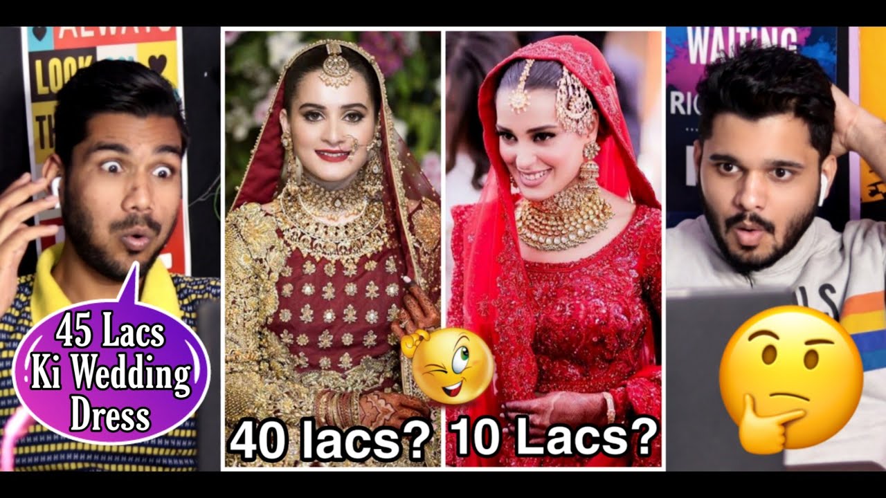 Guess the price of Pakistani Actresses Wedding Dress Challange