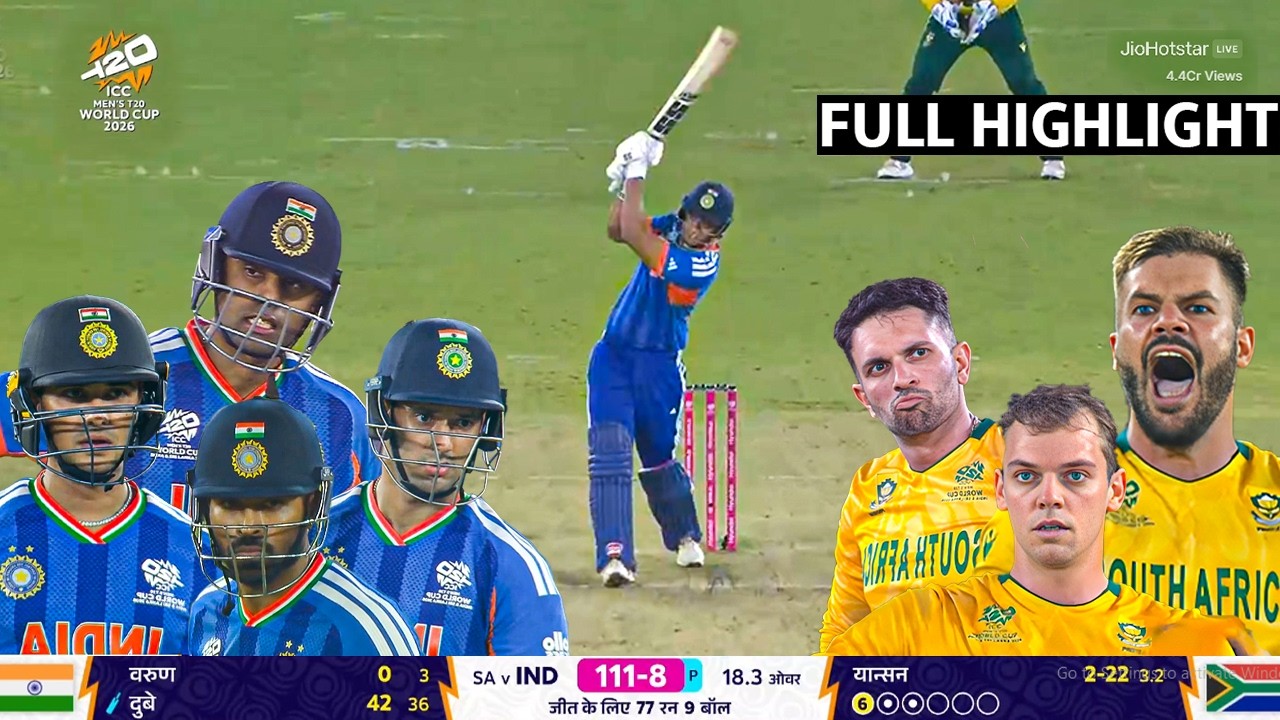 IND vs SA T20 WC Super 8 2026 Full Highlights | India vs Southafrica T20 Worldcup Full Highlights