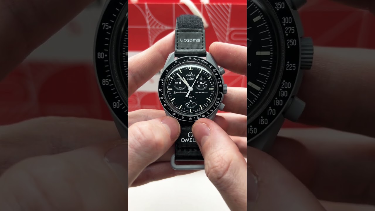 Как использовать функцию хронографа на часах Omega X Swatch MoonSwatch #swatchomega