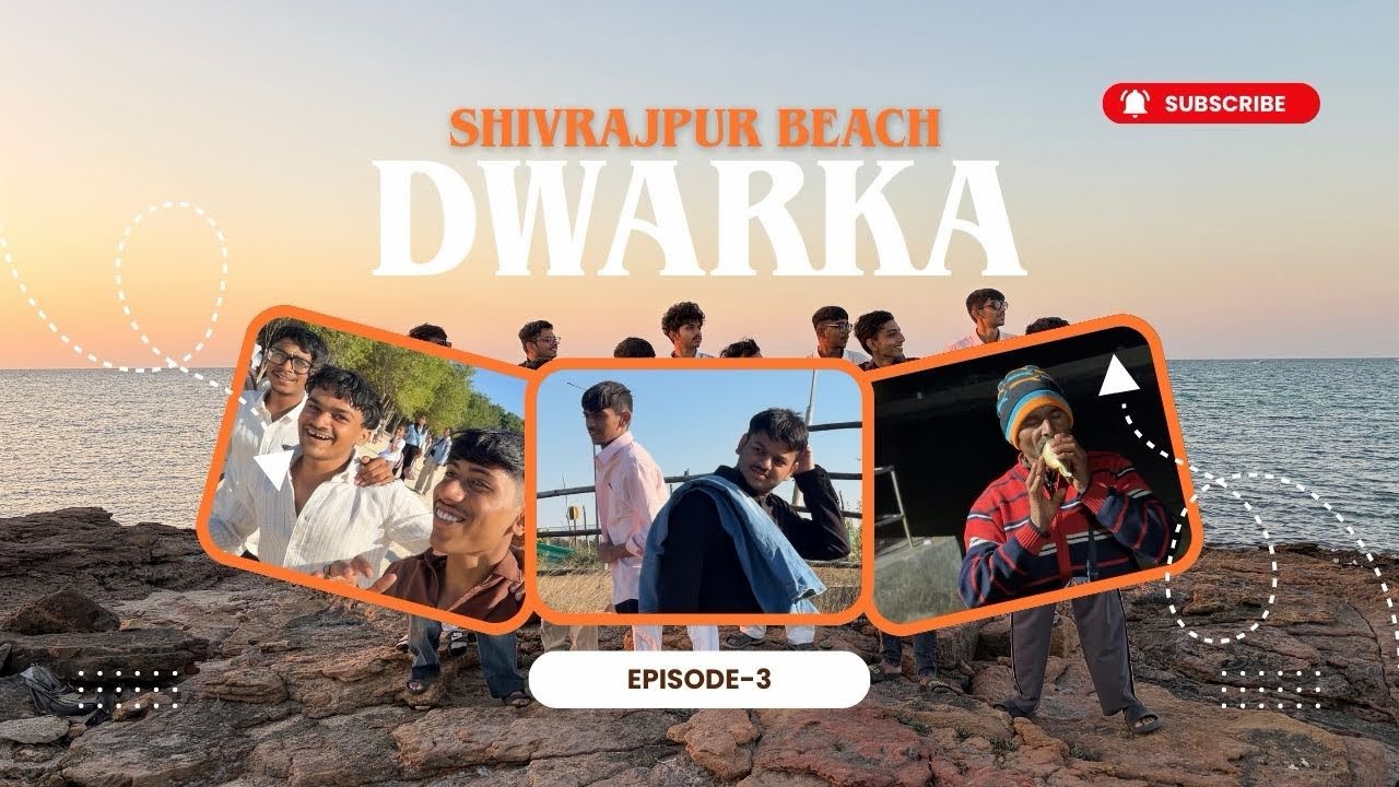 Exploring Shivrajpur Beach, Dwarka 🌴 | Unfiltered Fun with FD. 