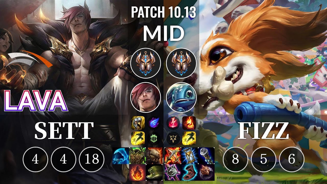 HLE Lava Sett vs Fizz Mid - KR Patch 10.13
