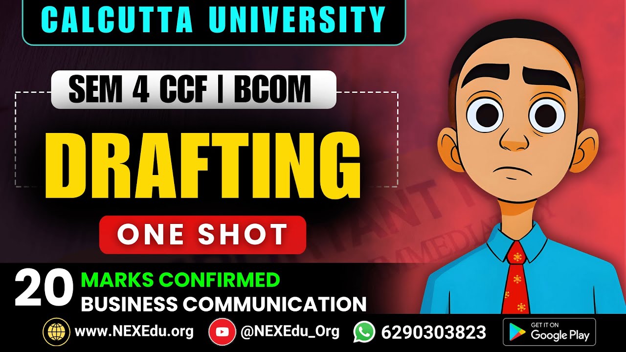 Complete Drafting One Shot 20 Marks | Sem 4 CCF Bcom | Calcutta University 