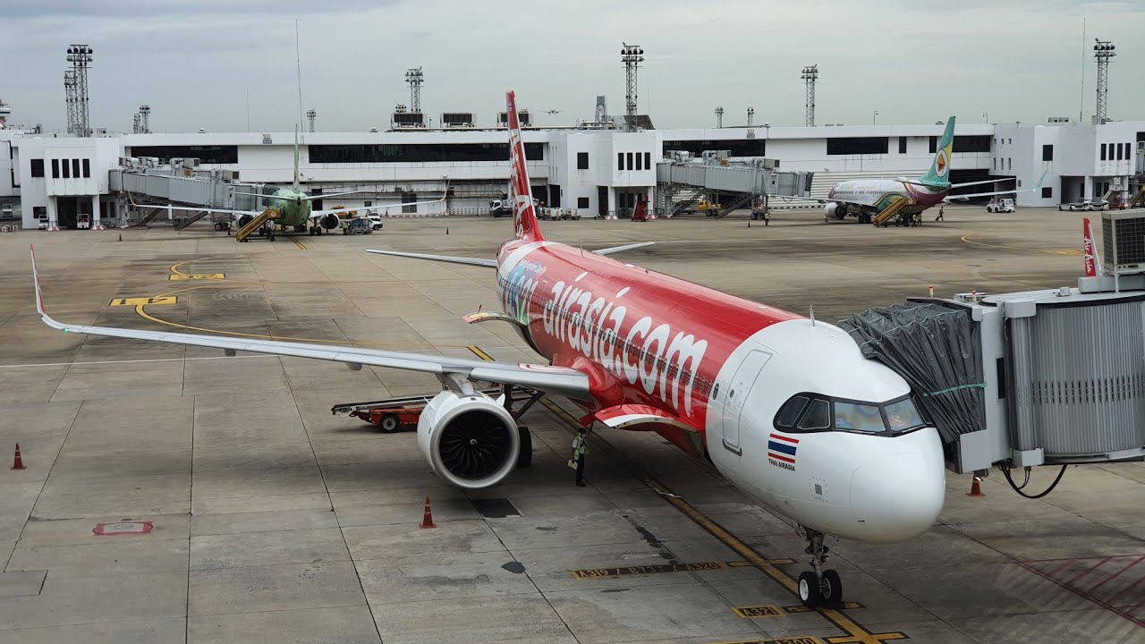 Thai AirAsia FD3370 : Don Muang Int'l Airport to Ubon Ratchathani (UBP) Aug 2022