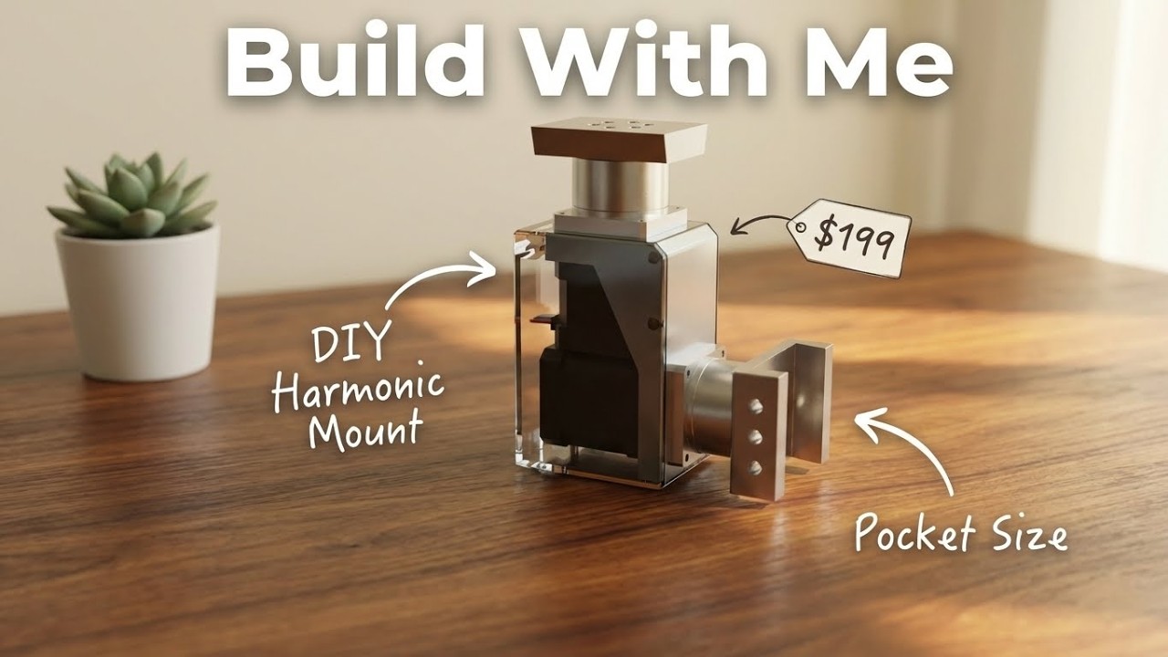 Astrophography on a budget: The tiniest diy harmonic mount! ($199)
