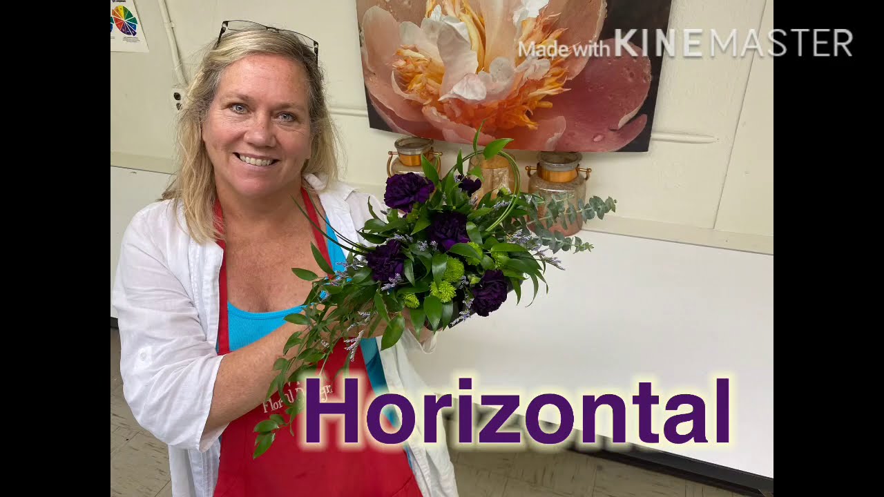 Make a Horizontal Flower Arrangement