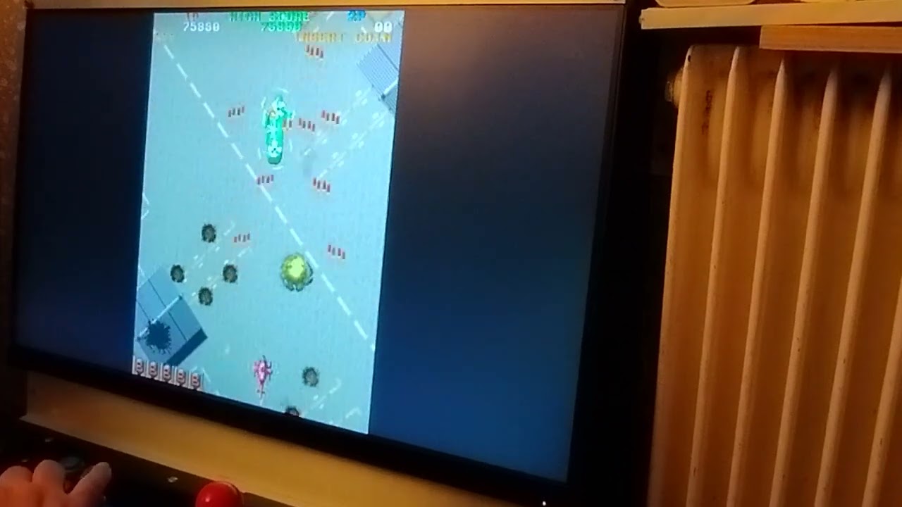 1 Credit Twin Cobra Classic Arcade 1987 Taito Retrobat (Borne d'arcade)