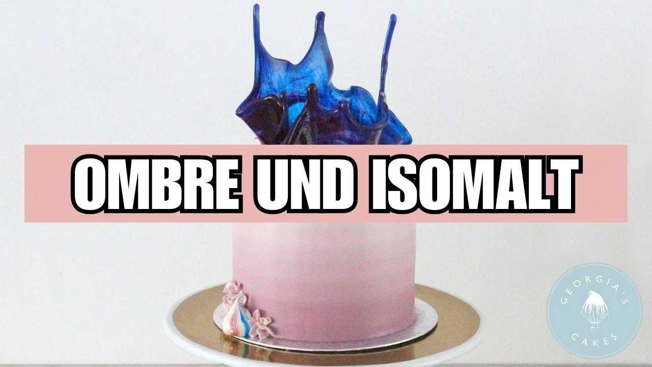 Ombre-Buttercreme-Technik mit einem Isomaltsege