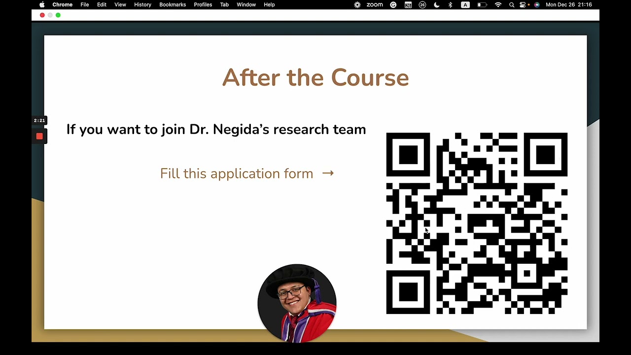 8. How to Join Our Research Team After the Course