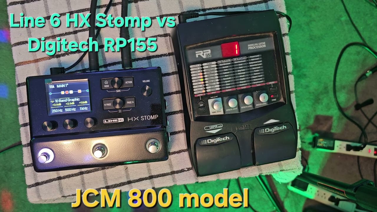Line 6 HX Stomp vs Digitech RP155: Marshall JCM 800 sound
