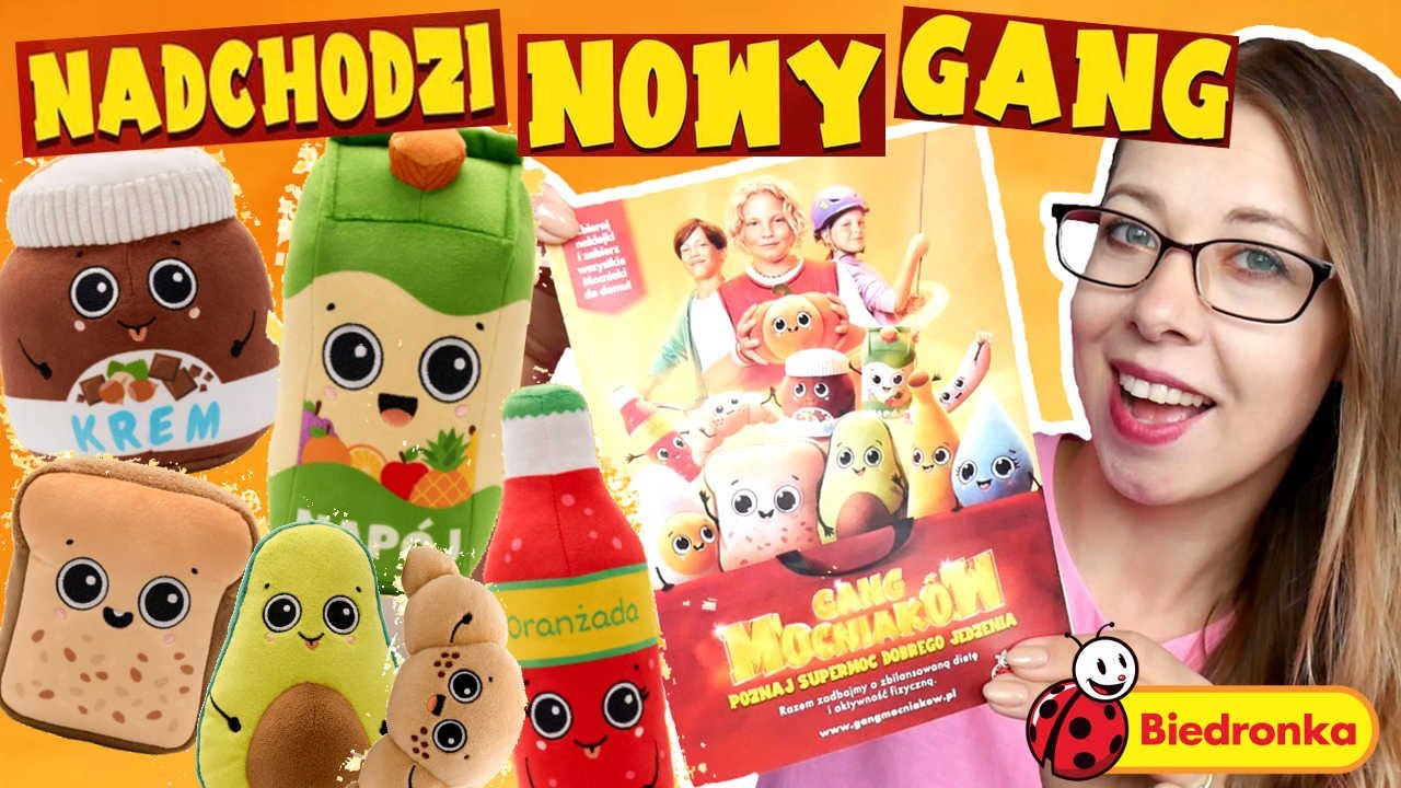 NOWY GANG MOCNIAKÓW *mam pierwsze naklejki* #gangmocniaków #biedronka