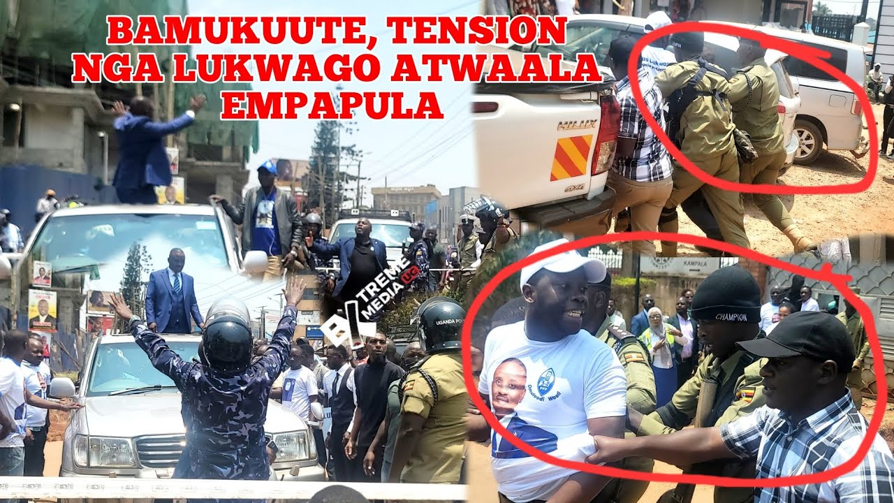 Breaking News 😯, Emilanga, Okulaajana, Nebiwoobe nga Police Ekwata Abawagizi ba Lukwago, Kano kalulu
