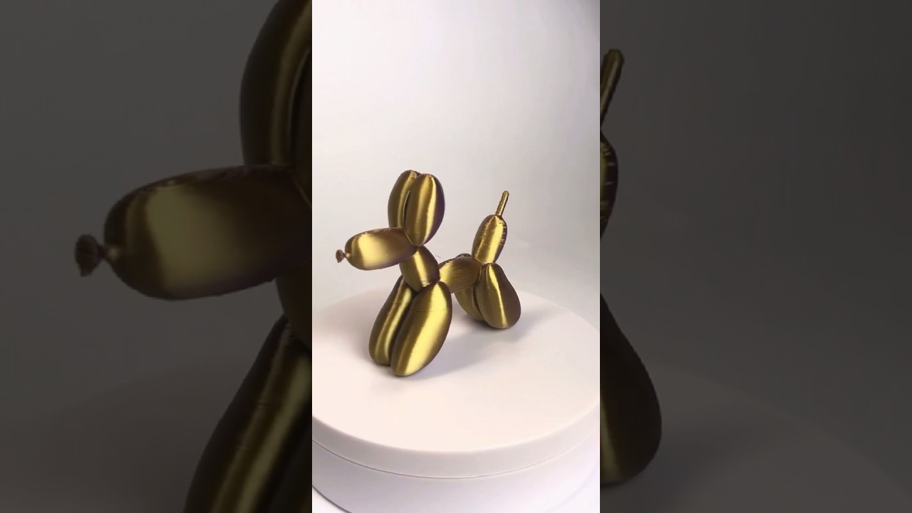 3D Printed Balloon Dog #3dprinting #ballonanimal #dog #satisfying