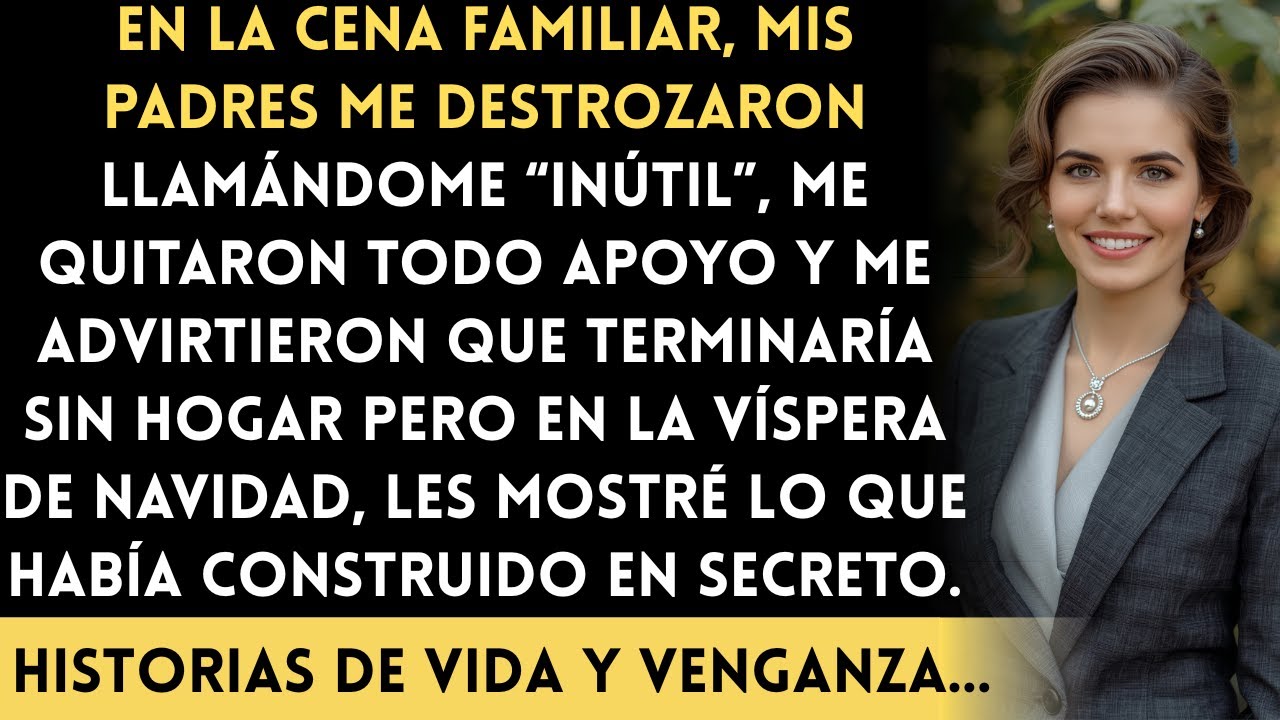 En la cena familiar, mis padres dijeron: Eres la hija más inútil que tenemos. Entonces yo…