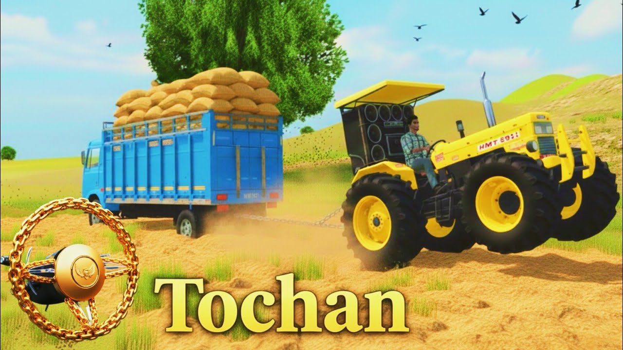 The truck is stuck in the mud, I need to get it out. Indian vehicle Simulator 3d