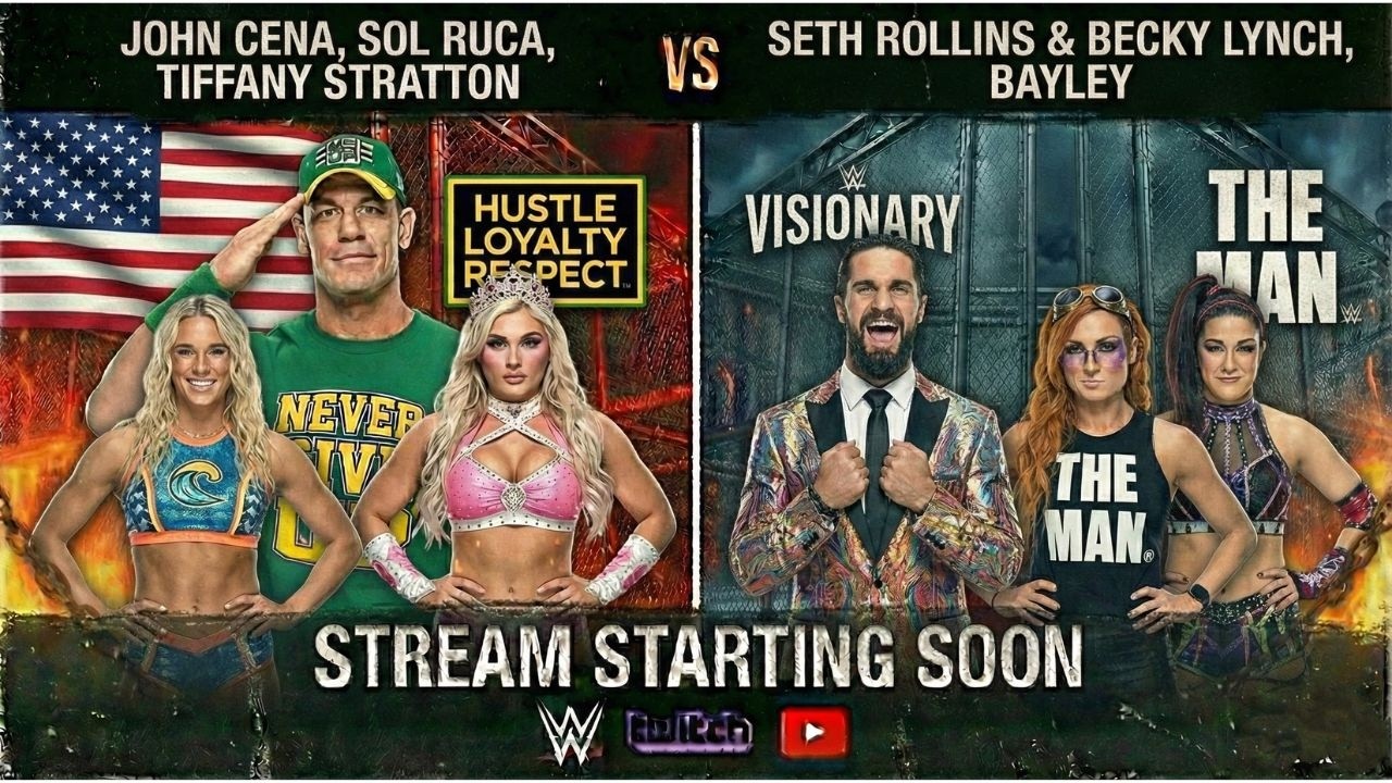 Cena, Stratton & Sol Ruca vs Rollins&Becky & Bayley💅🕶️|WWE 2K25 #verticallive #wwe2k25 #shorts