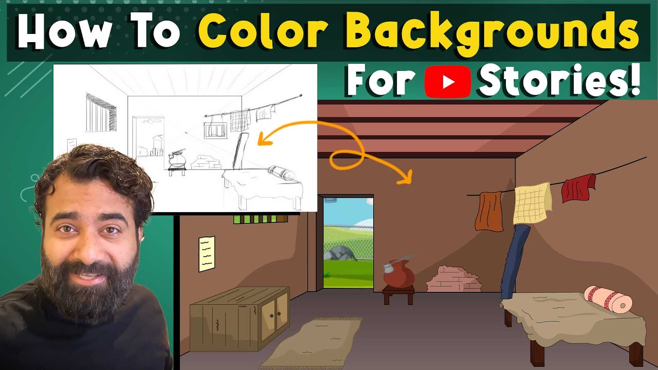 How To Create Backgrounds for 2D Animation!(Class100) ll 2D Animation ll Animate CC
