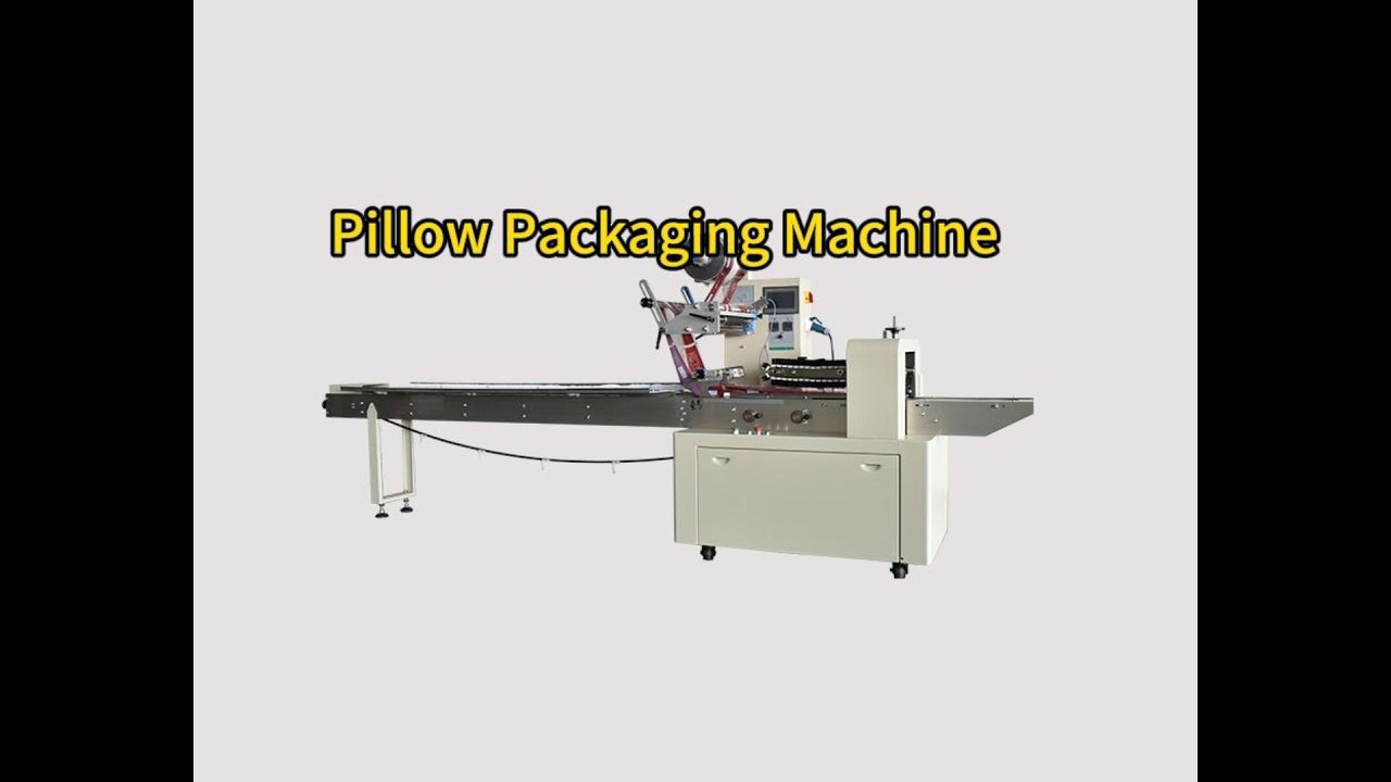 Automatic Horizontal Flow Pillow Pack Machine  Packaging Bag Former Food Packing Wrapping Machine