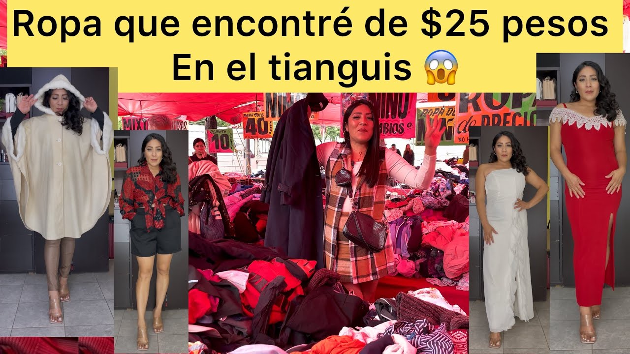 Ropa de tianguis desde $20 pesos ￼✅ Todo esto compré