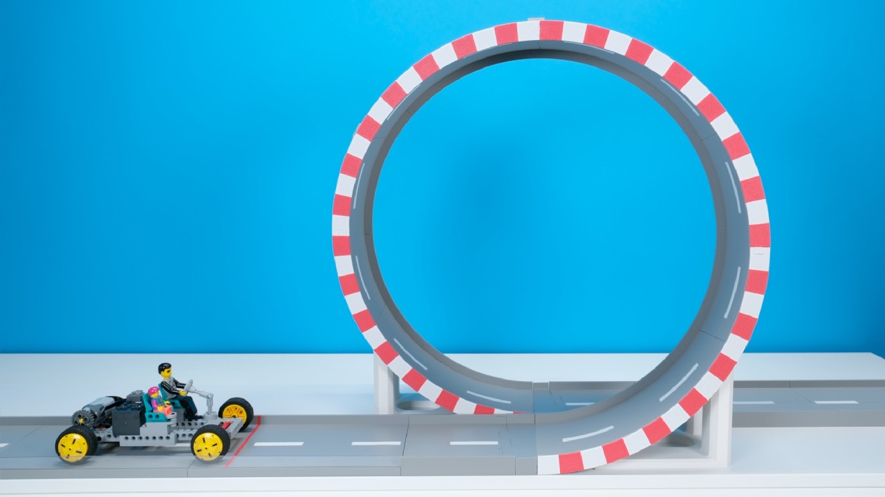 Lego Car vs MASSIVE Loop