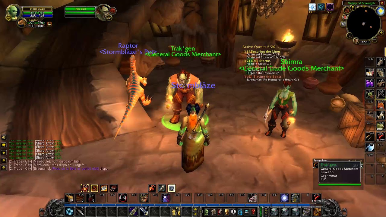 Where to buy Arrows / Bullets in Orgrimmar