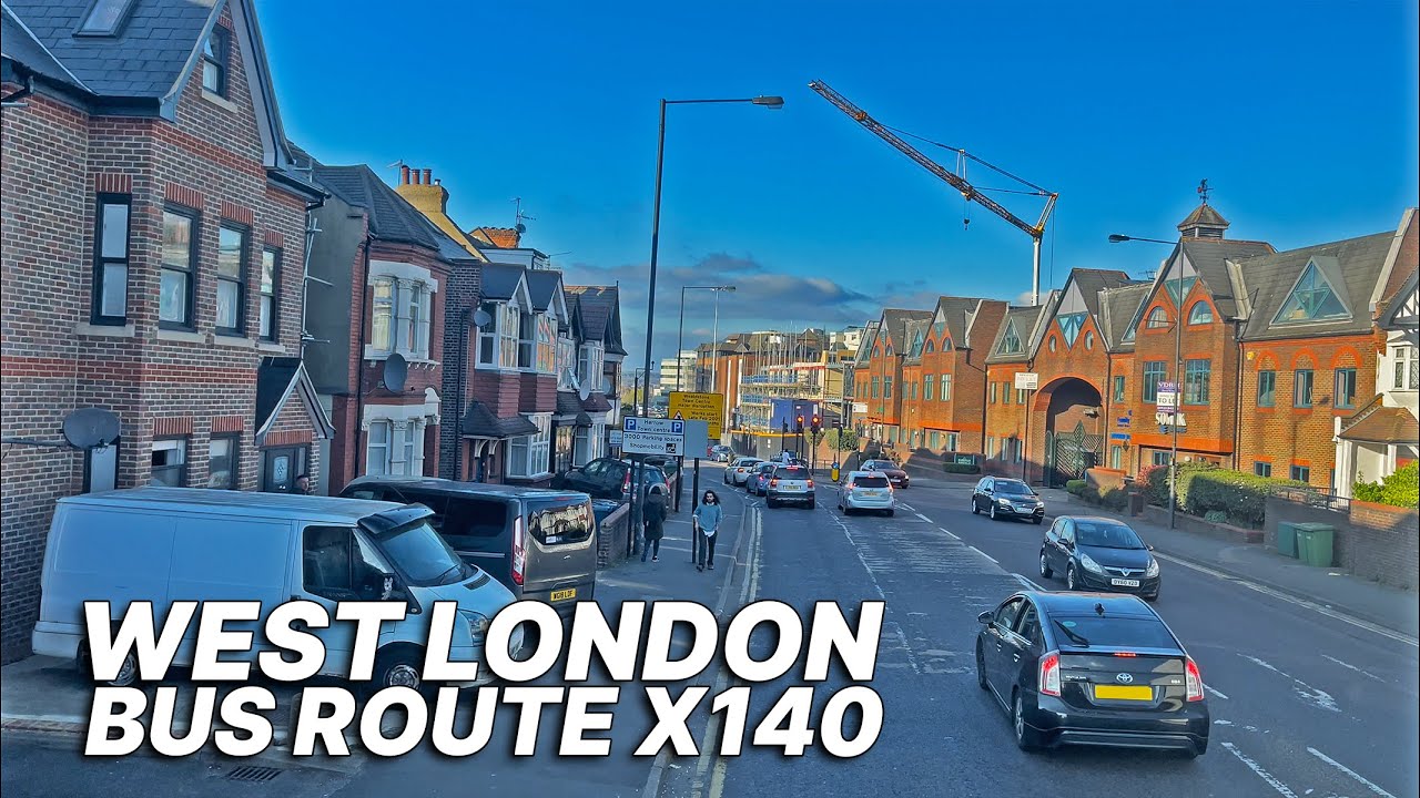 London double-decker Bus X140 from Heathrow Airport's Central Bus Station to Harrow Bus Station ✈️🚌