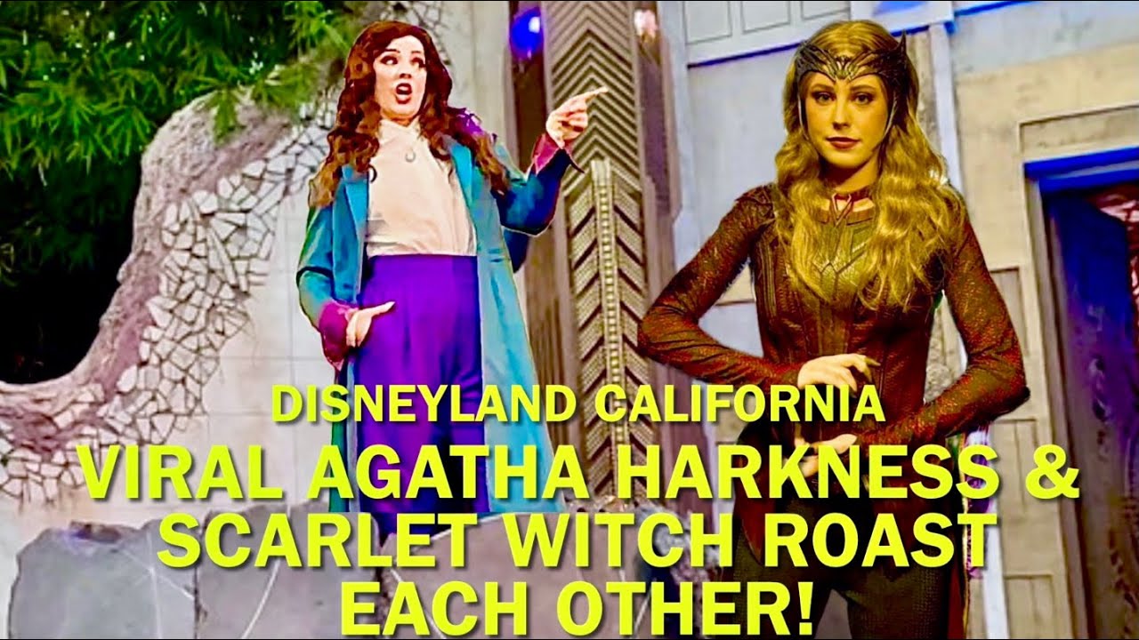 The Viral Agatha Harkness & Scarlet Witch ROAST Each Other at Disneyland! #disney